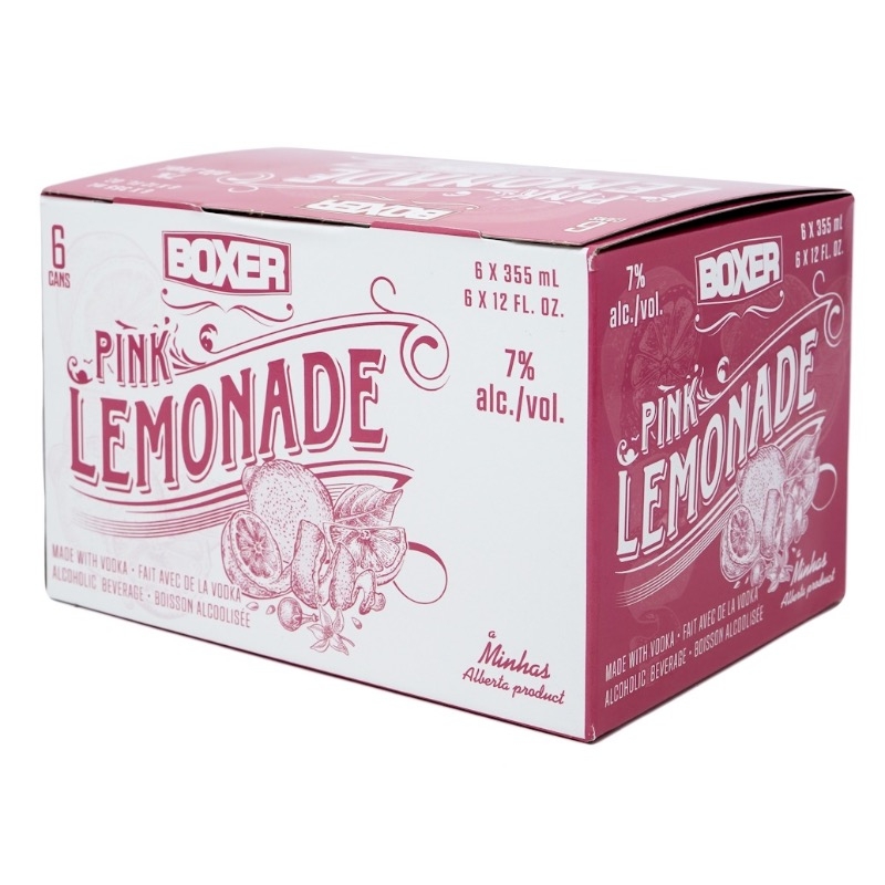 Boxer Pink Lemonade 355ml 4x6pk Cls